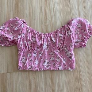 Hollister Puff Sleeve Top